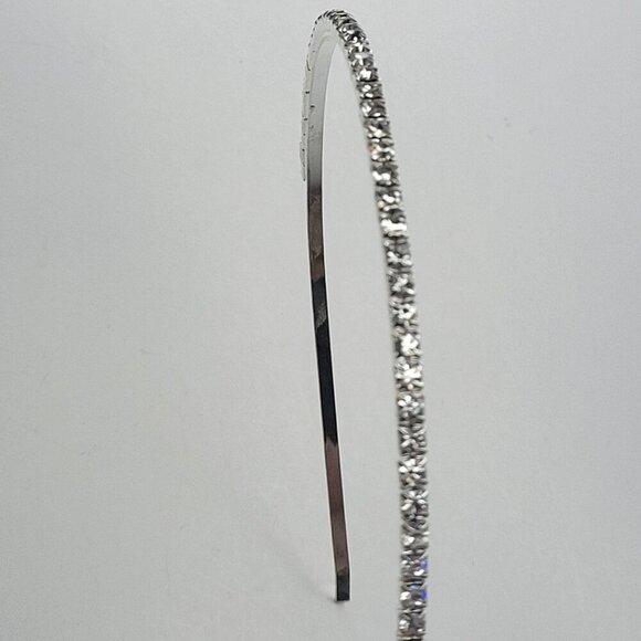 Silver Tone Rhinestone Headband - Picture 3 of 9
